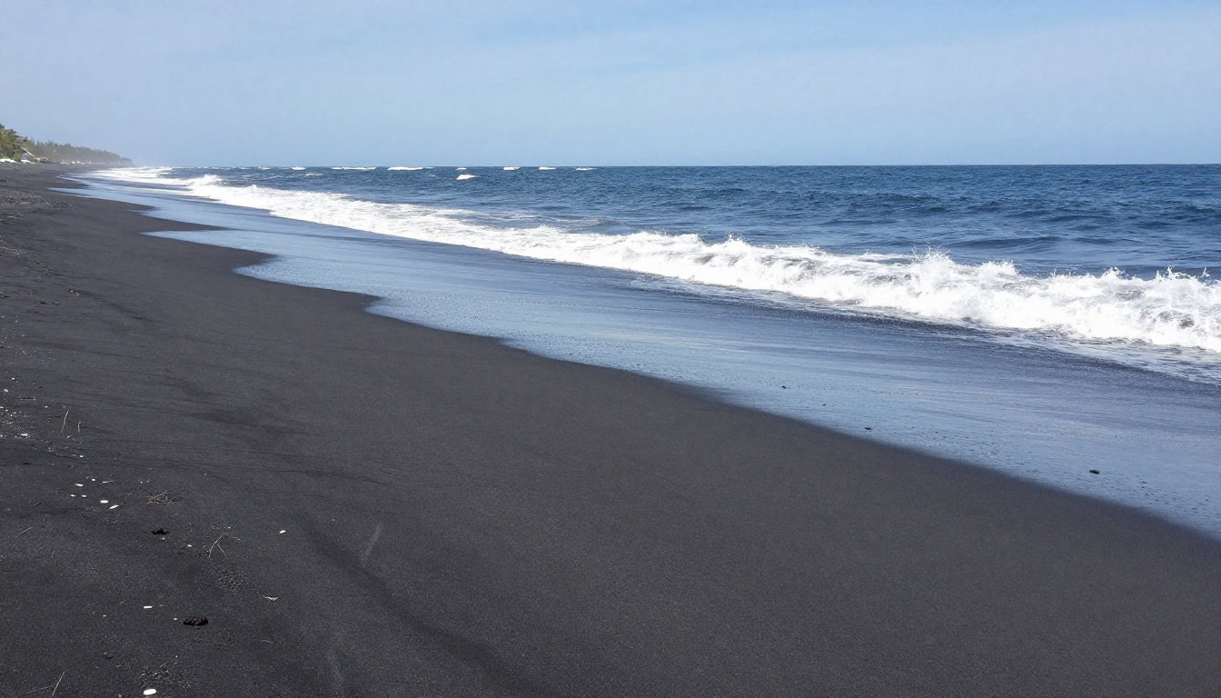Sakouli pour son sable noir et son îlot