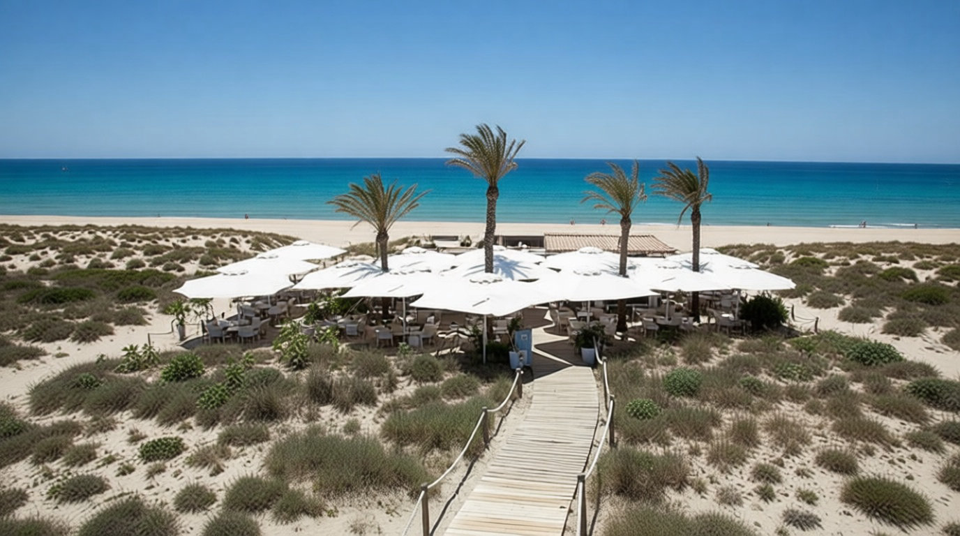 Y a-t-il des restaurants ou des bars à proximité de la plage ?