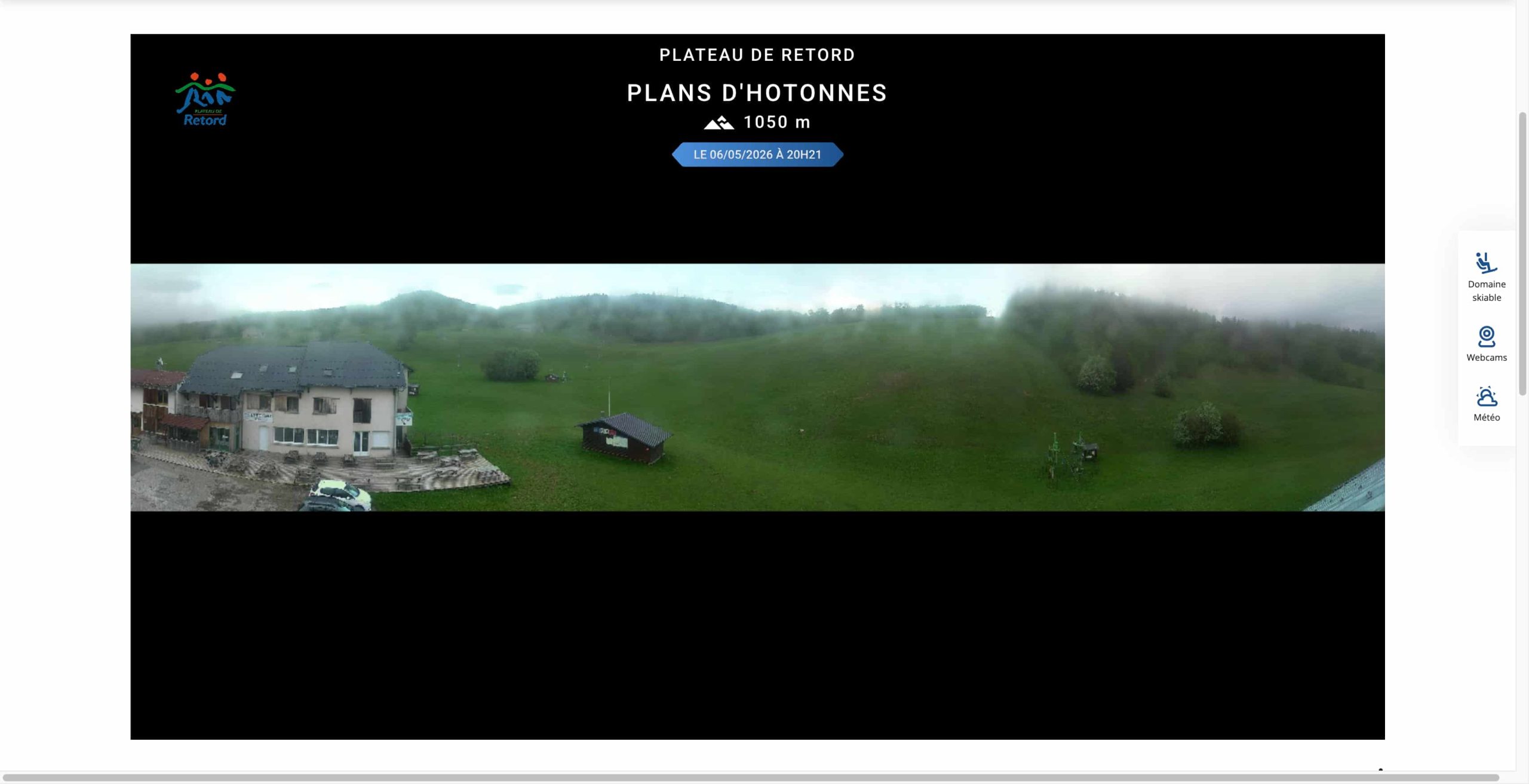 La webcam des Plans d'Hotonnes.