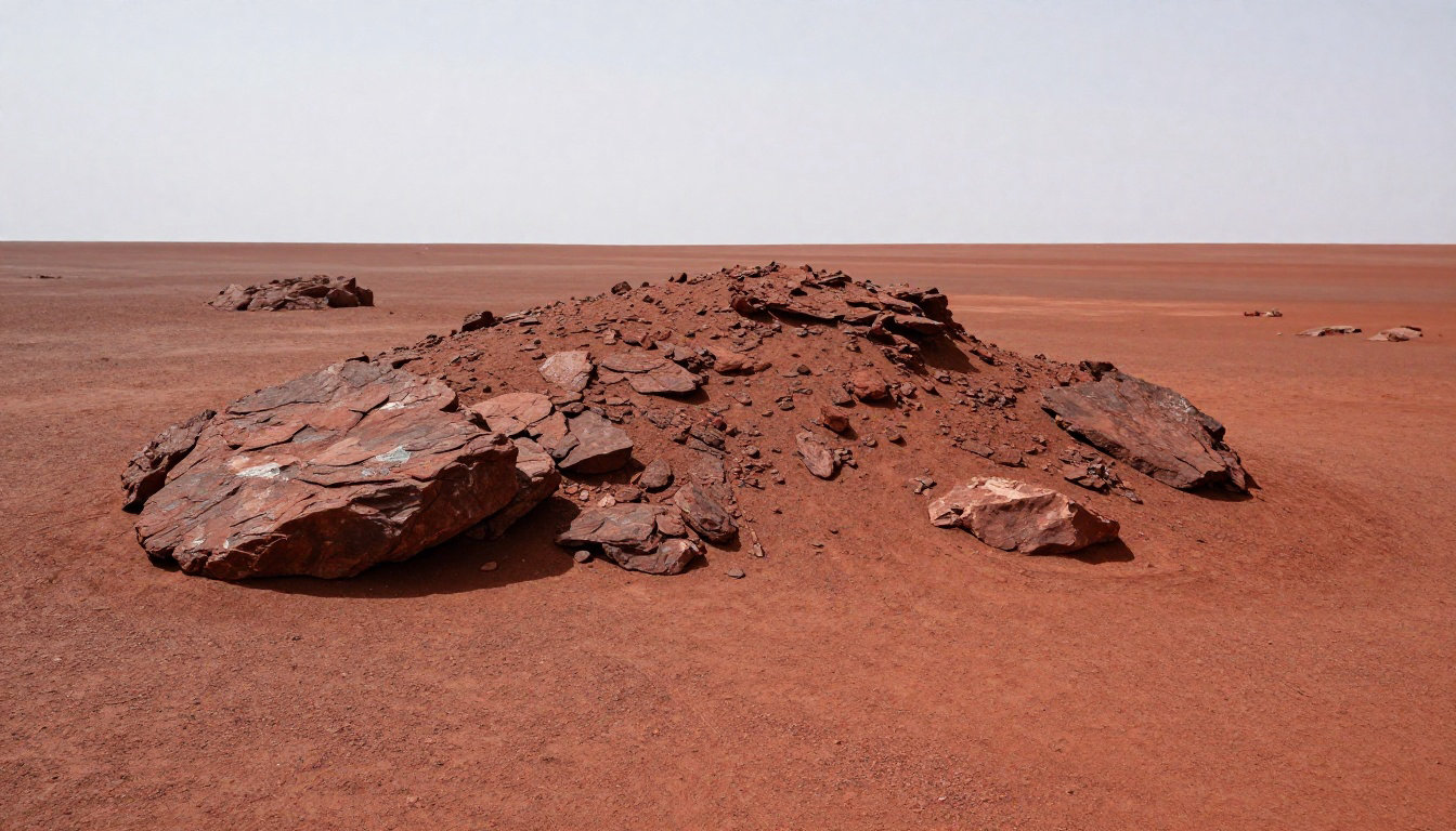 La planète Mars et son projet de drapeau futuriste