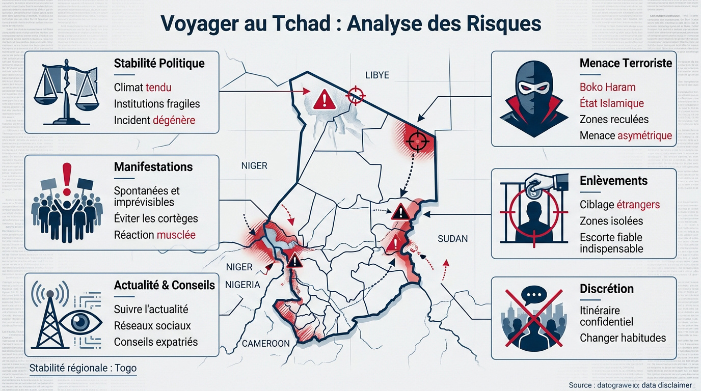 Sécurité et risques de voyage au Tchad analyse des zones dangereuses