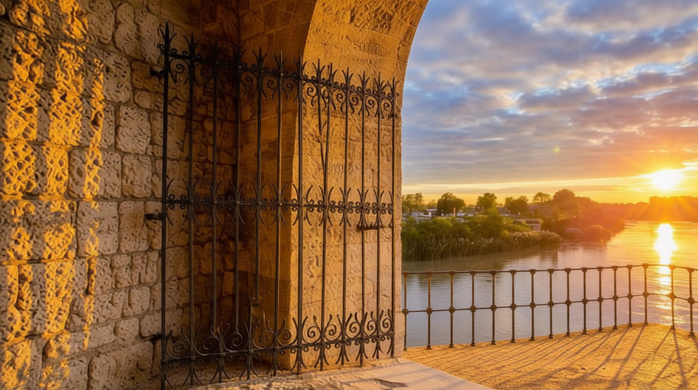 Le Pont d'Avignon et l'échappée sur le Rhône 🌉