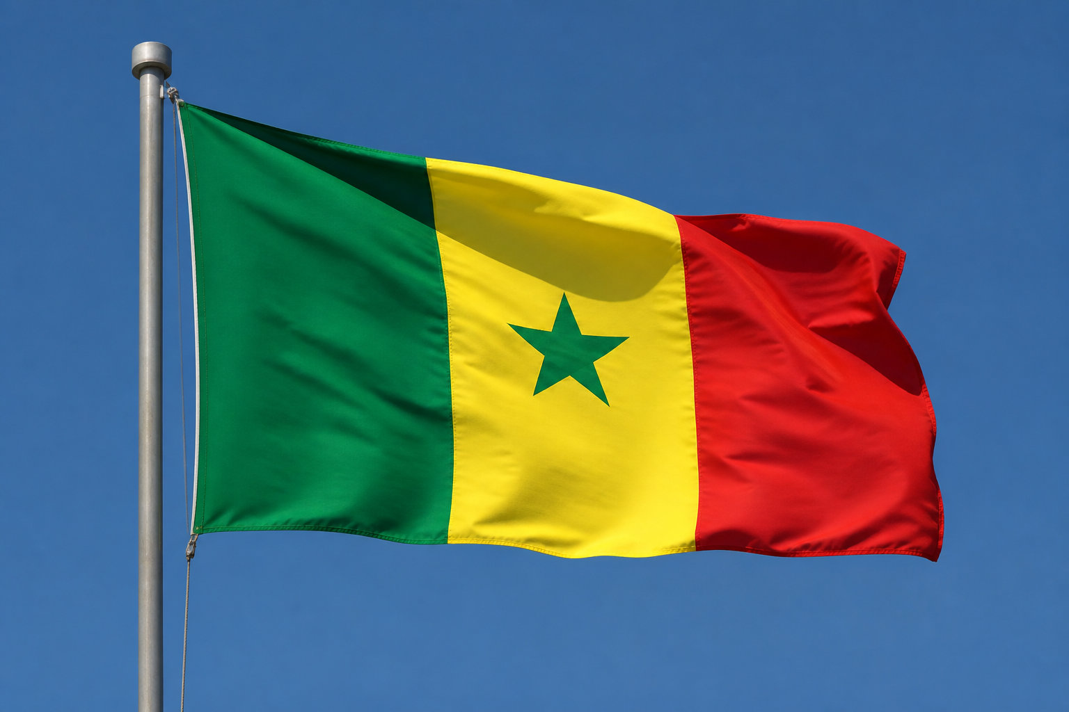 Le Sénégal et son étoile centrale symbolique
