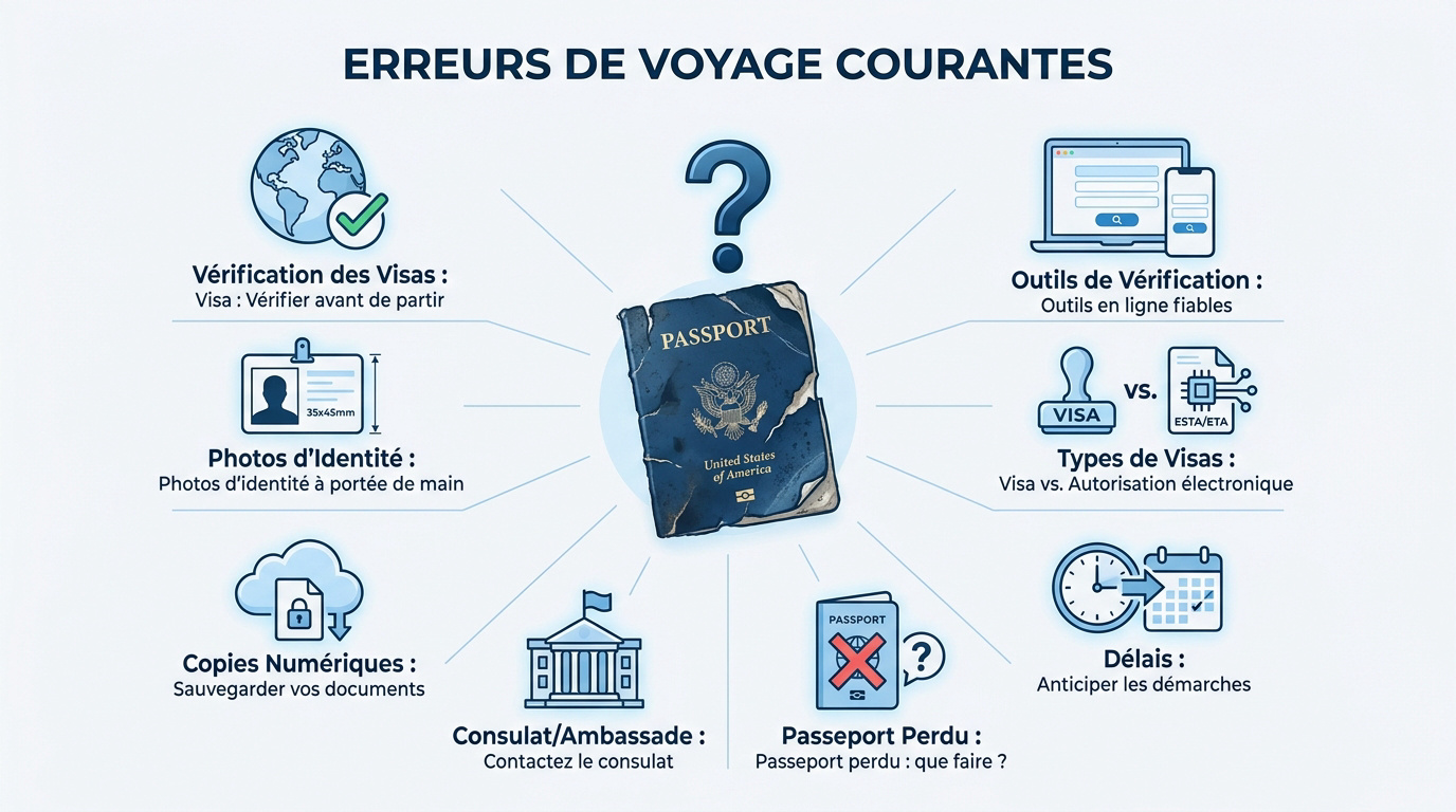 Voyageur stressé vérifiant ses documents administratifs à l'aéroport