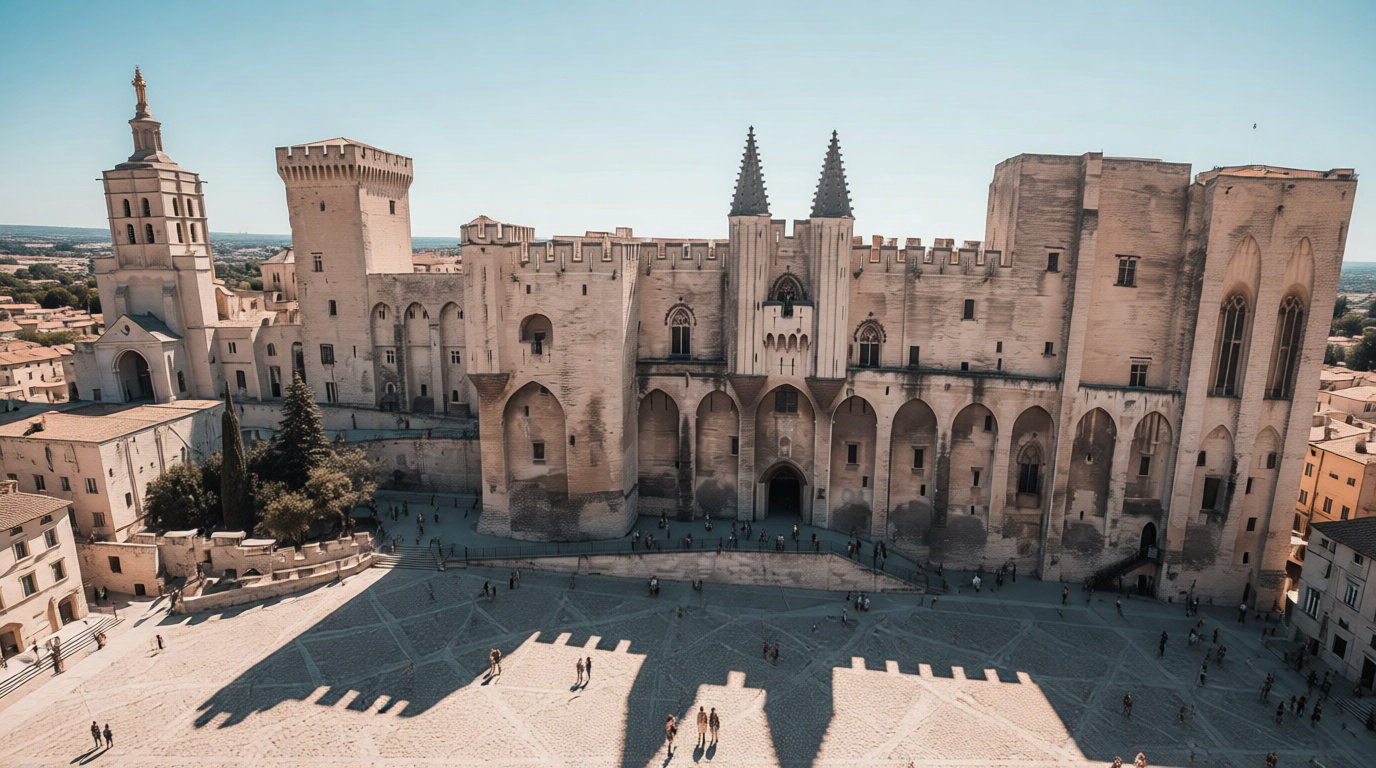 Le Palais des Papes et ses jardins suspendus 🏰