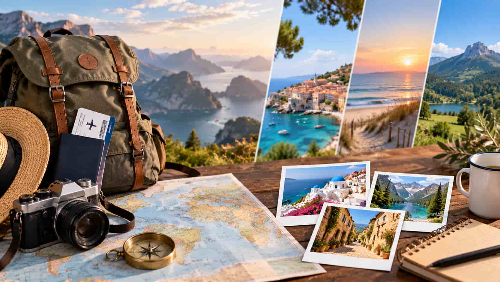 Différentes destinations touristiques.