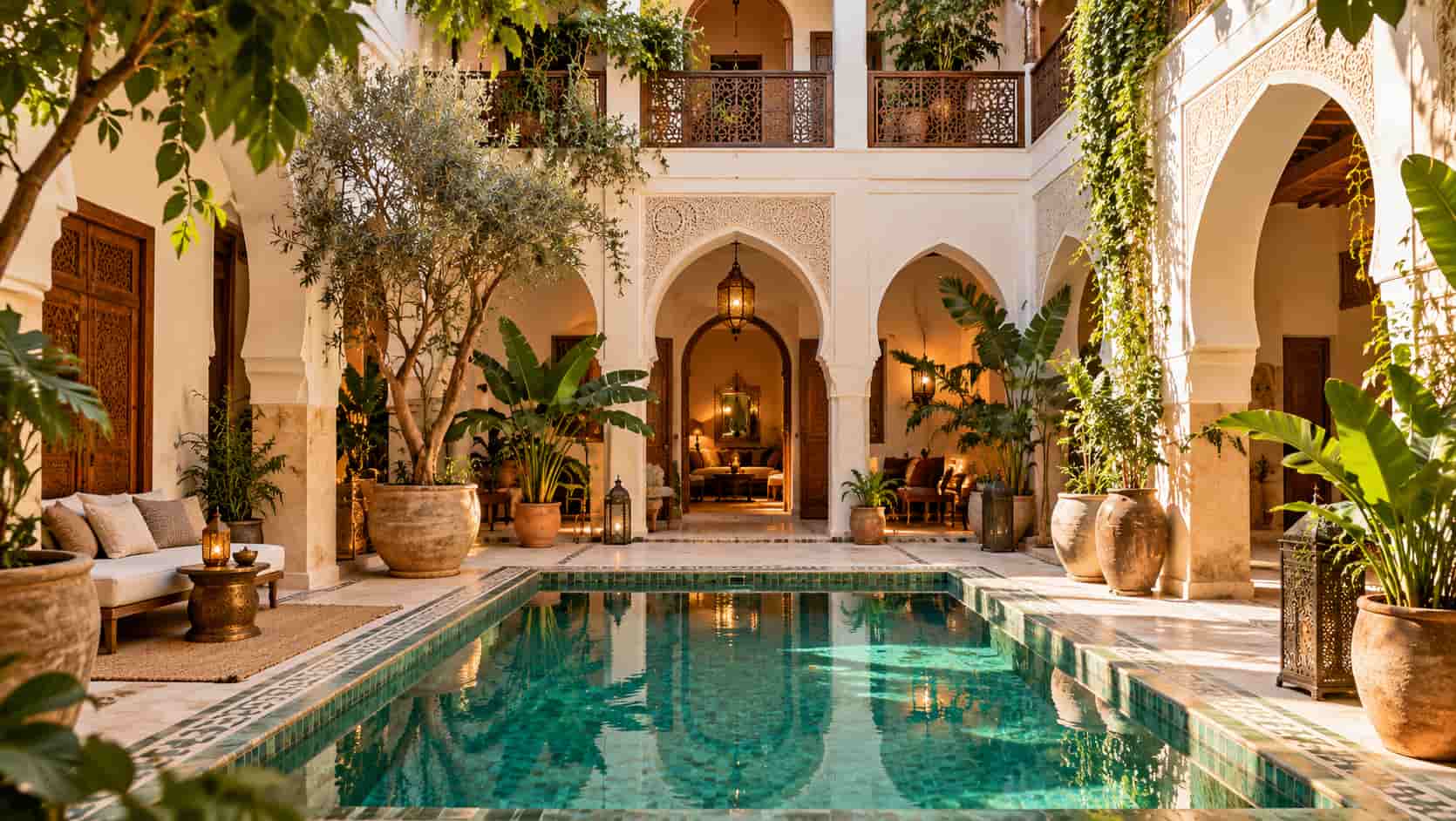 Un riad au Maroc.